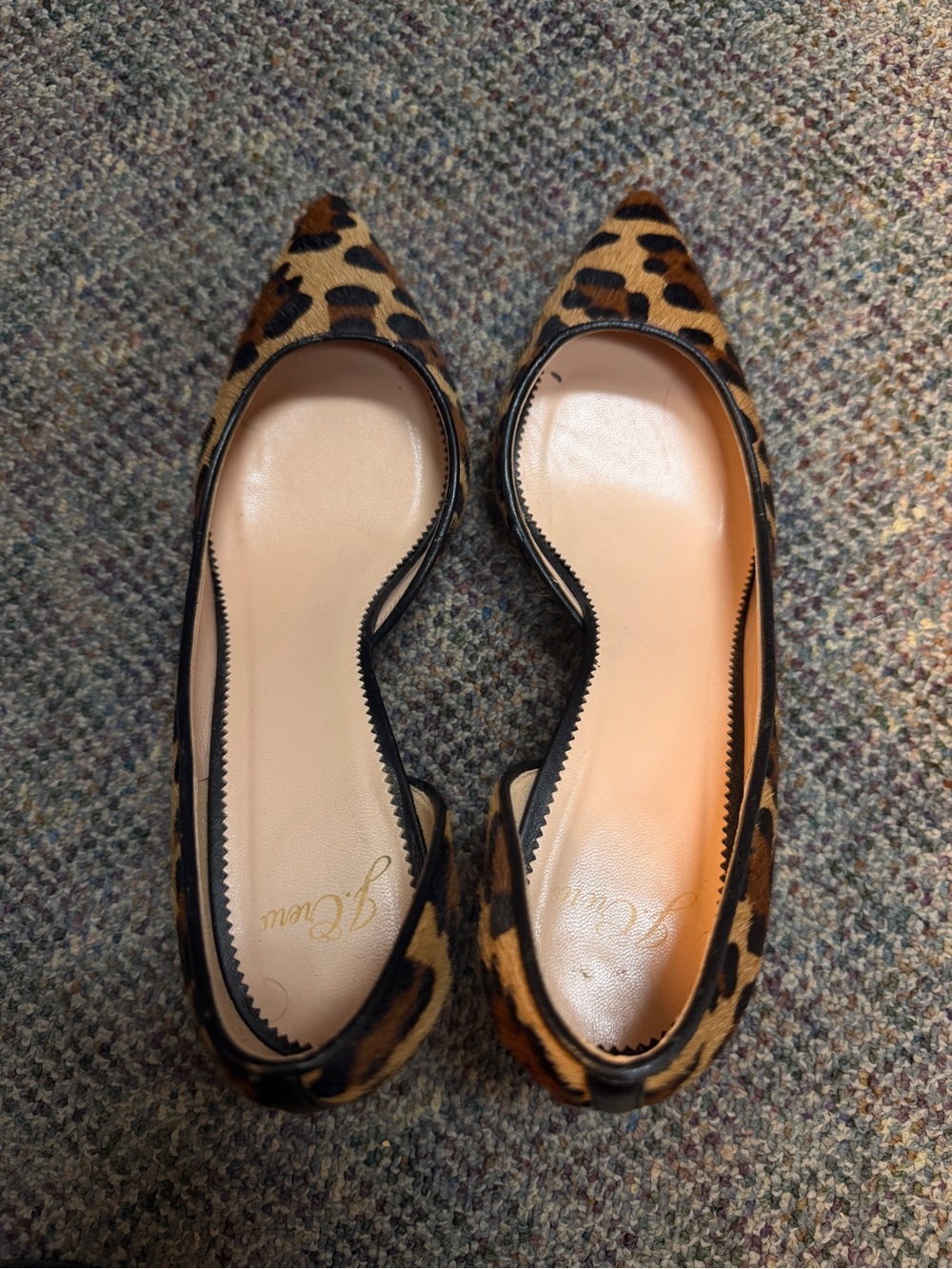 J. Crew Leopard-Print Pointed Toe Pumps in Brown and Black - Picture 6 of 6